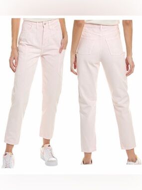 IRO Pink High Rise Cargo Pocket Cropped Jean Size Eur 38 US 6 NWT